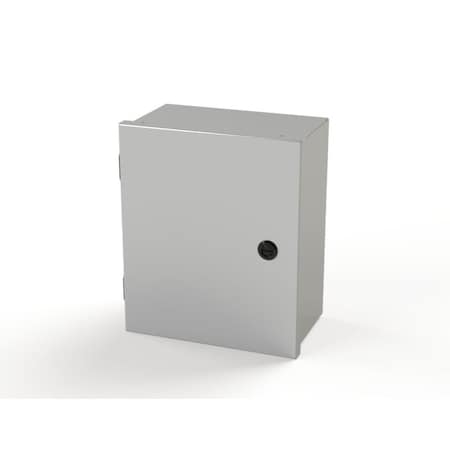 Saginaw Control & Engineering 1/4 Turn Latch Electrical Enclosures, 12 in H, 6 in D, 10 in W, NEMA 1, Carbon Steel SCE-12N1006LP